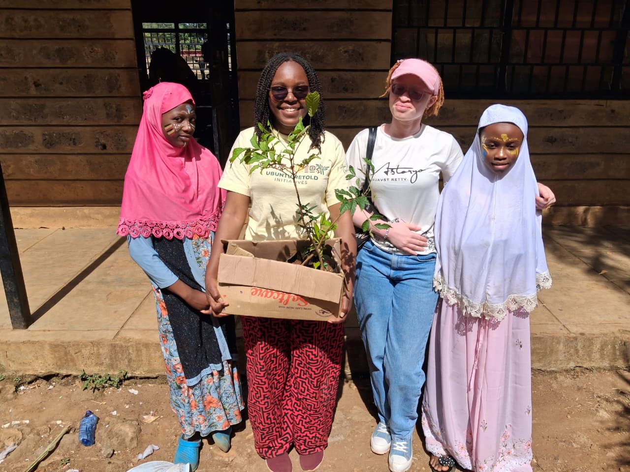 Tree seedlings and face painting on Africa Day 2026 at Mama Fauzia