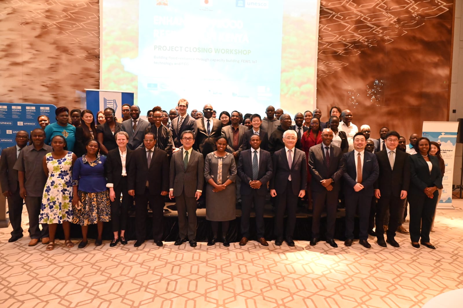 Group photo at the Enhancing Flood Resistance in Kenya project closing workshop